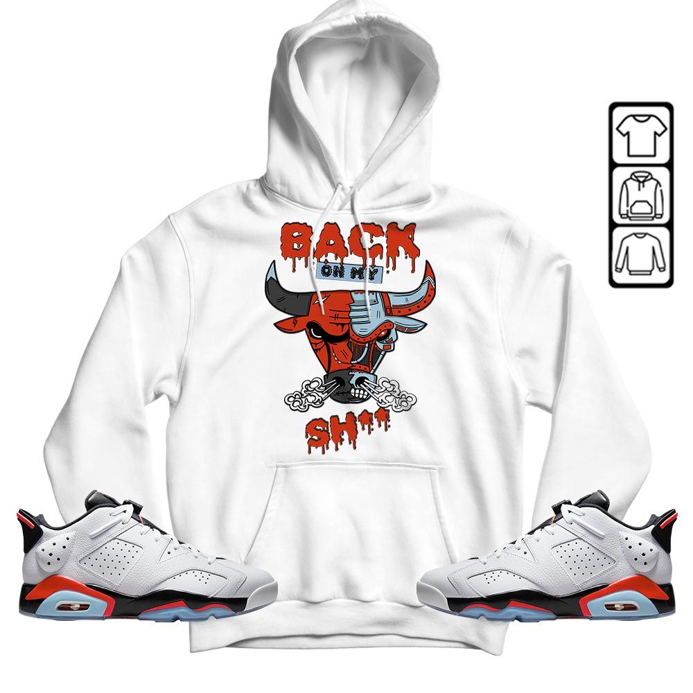 Back Bull Sneaker Shirt Match Low Infrared 6s, Jordan 6 Low Infrared MKO T-Shirt
