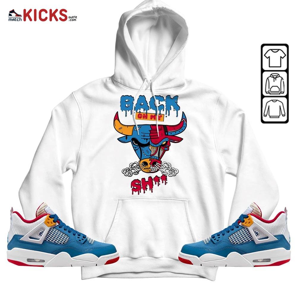 Back Bull Sneaker Shirt Match Messy Room 4s, Jordan 4 GS Messy Room MKO Hoodie