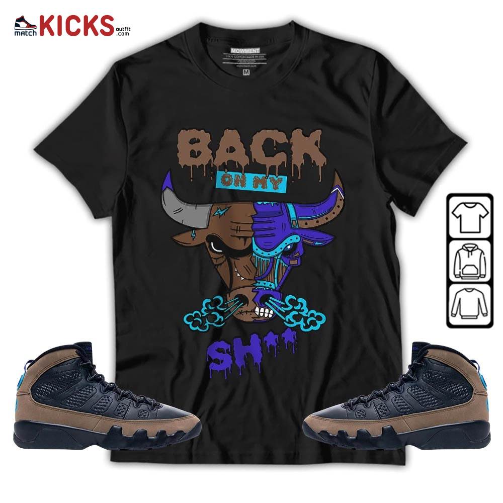 Back Bull Sneaker Shirt Match Olive Concord 9s, Jordan 9 Olive Concord MKO T-Shirt