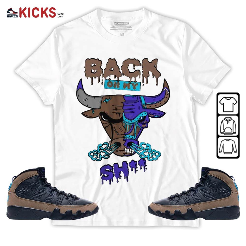 Back Bull Sneaker Shirt Match Olive Concord 9s, Jordan 9 Olive Concord MKO T-Shirt Back Bull Sneaker Shirt Match Olive Concord 9s, Jordan 9 Olive Concord MKO T-Shirt