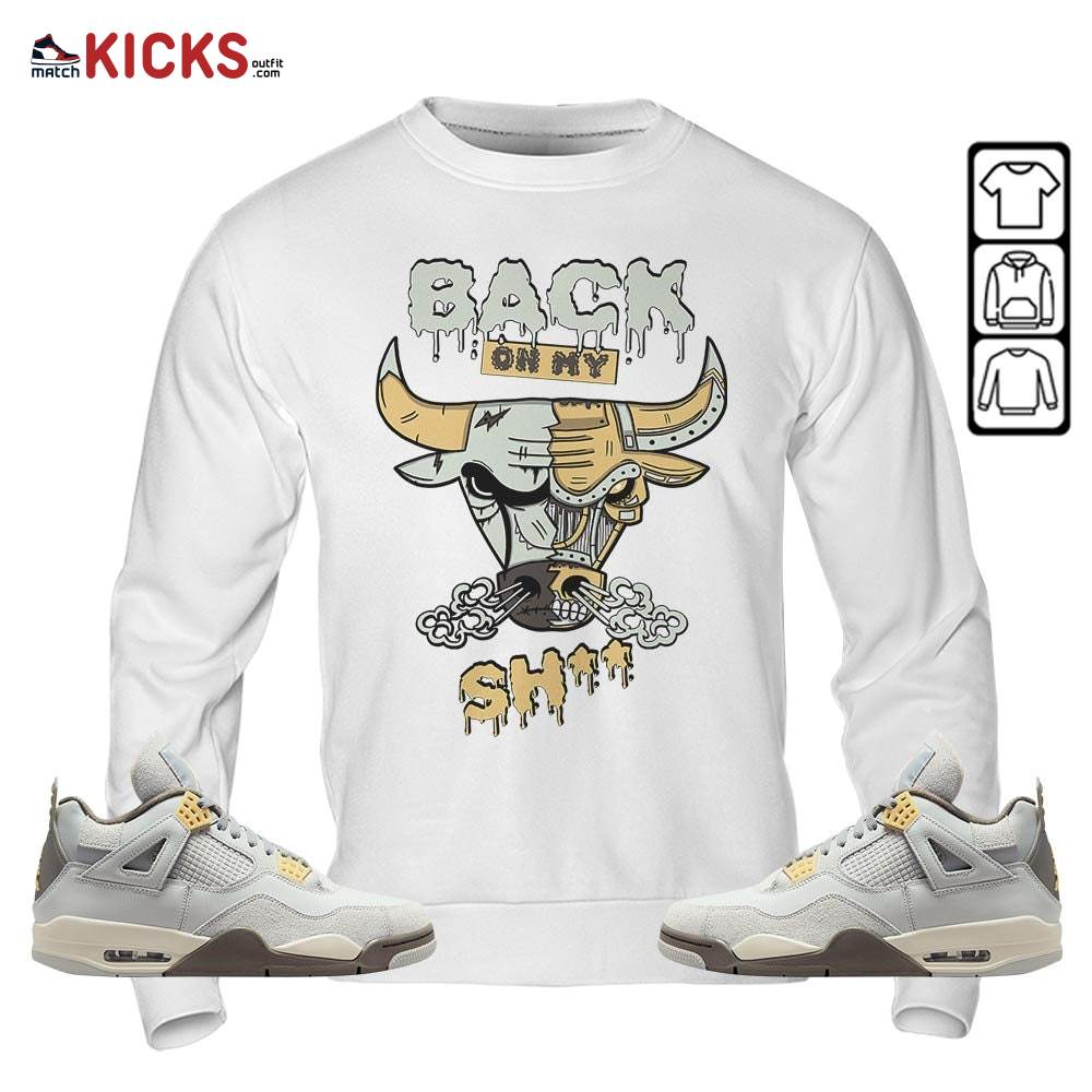 Back Bull Sneaker Shirt Match Retro Craft 4s, Jordan 4 Craft Photon Dust MKO T-Shirt Back Bull Sneaker Shirt Match Retro Craft 4s, Jordan 4 Craft Photon Dust MKO T-Shirt