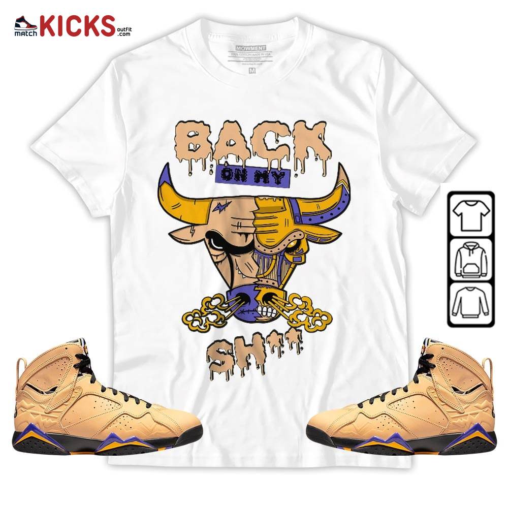 Back Bull Sneaker Shirt Match Vachetta Tan 7s, Jordan 7 SE Afrobeats MKO T-Shirt