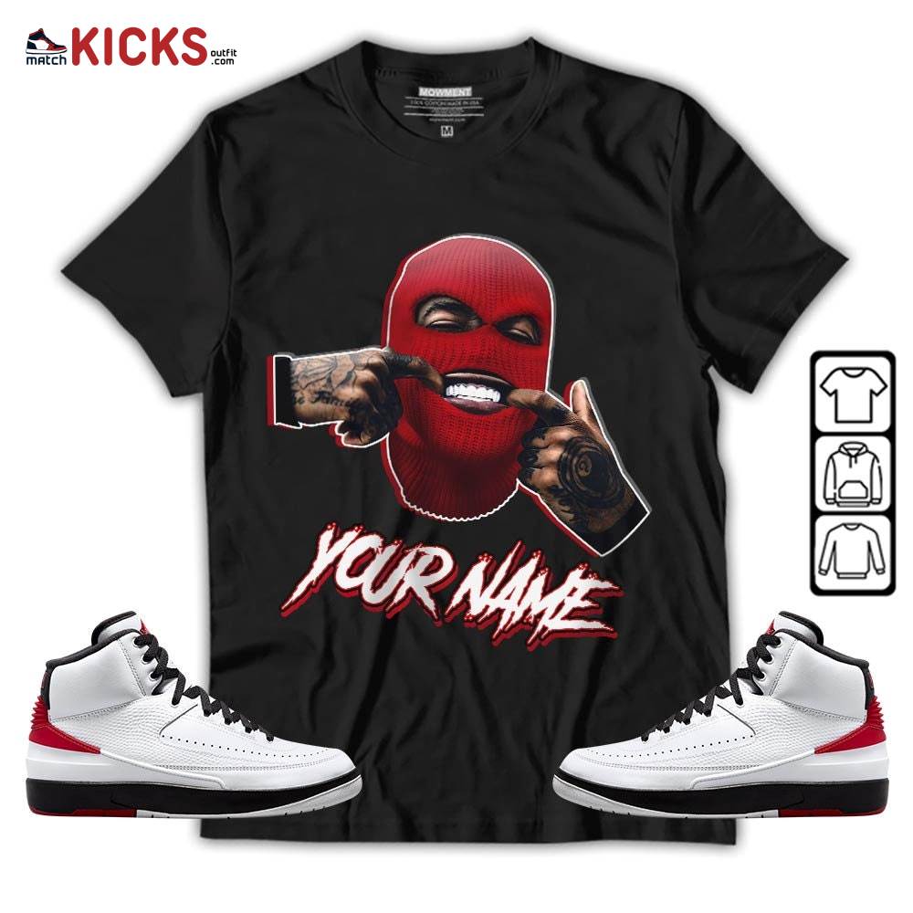 Bad Boy Custom Sneaker Shirt Match 2 Chicago Varsity Red, Jordan Retro 2 Chicago MKO T-Shirt