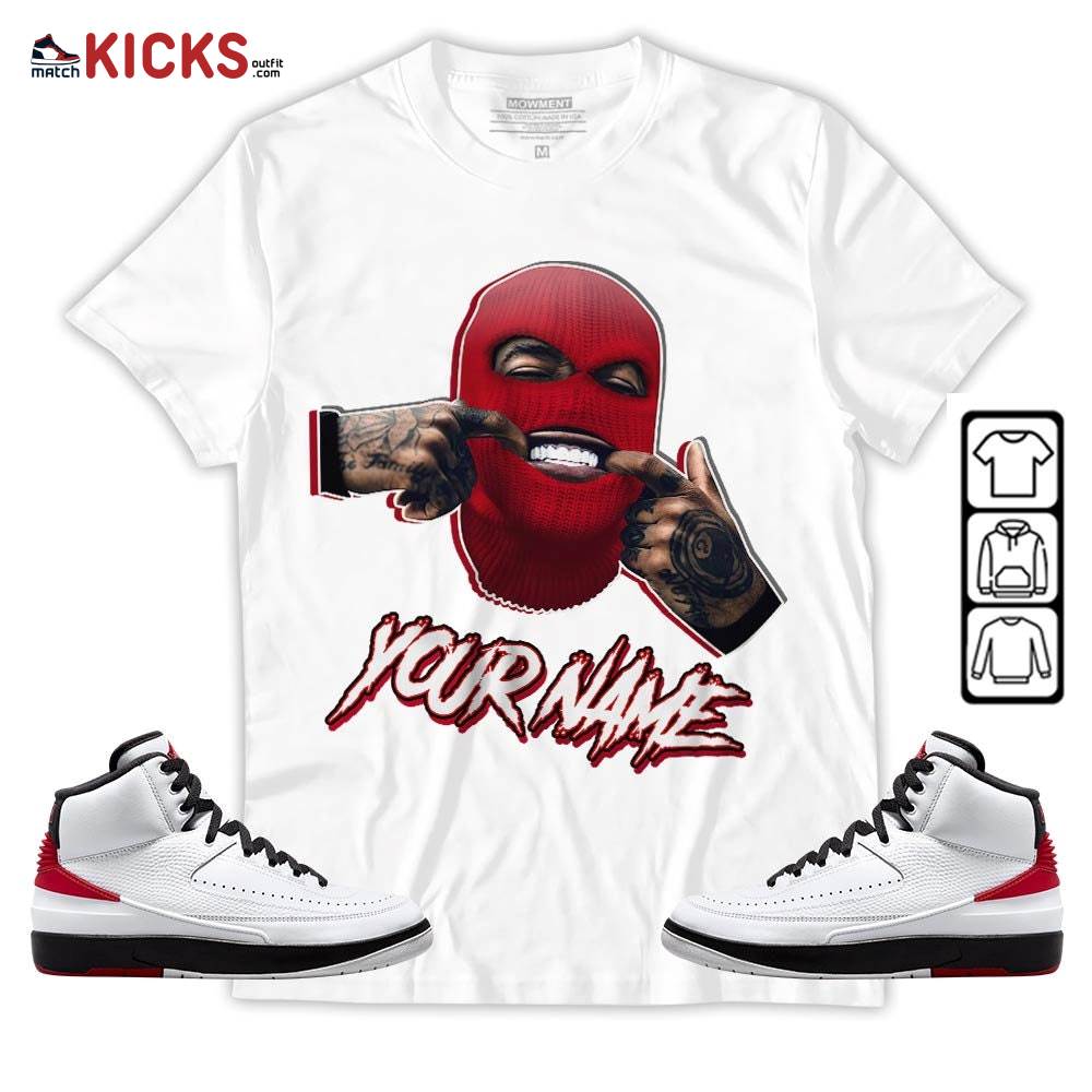 Bad Boy Custom Sneaker Shirt Match 2 Chicago Varsity Red, Jordan Retro 2 Chicago MKO T-Shirt