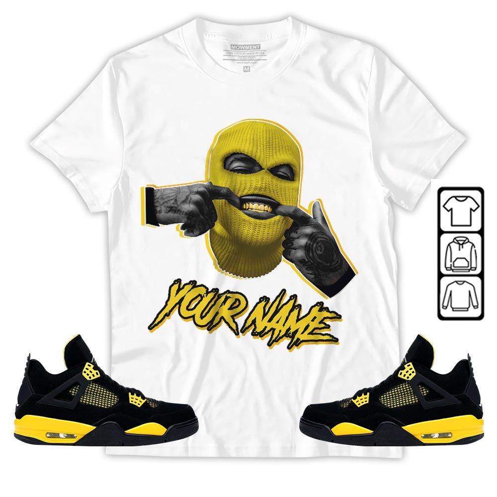 Bad Boy Custom Sneaker Shirt Match 2023 Thunder 4s, Jordan Retro 4 Thunder MKO T-Shirt Bad Boy Custom Sneaker Shirt Match 2023 Thunder 4s, Jordan Retro 4 Thunder MKO T-Shirt