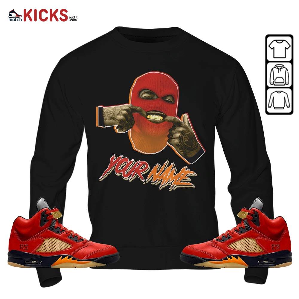 Bad Boy Custom Sneaker Shirt Match 5 Dunk On Mars, Jordan 5 Mars For Her MKO Sweatshirt Bad Boy Custom Sneaker Shirt Match 5 Dunk On Mars, Jordan 5 Mars For Her MKO Sweatshirt