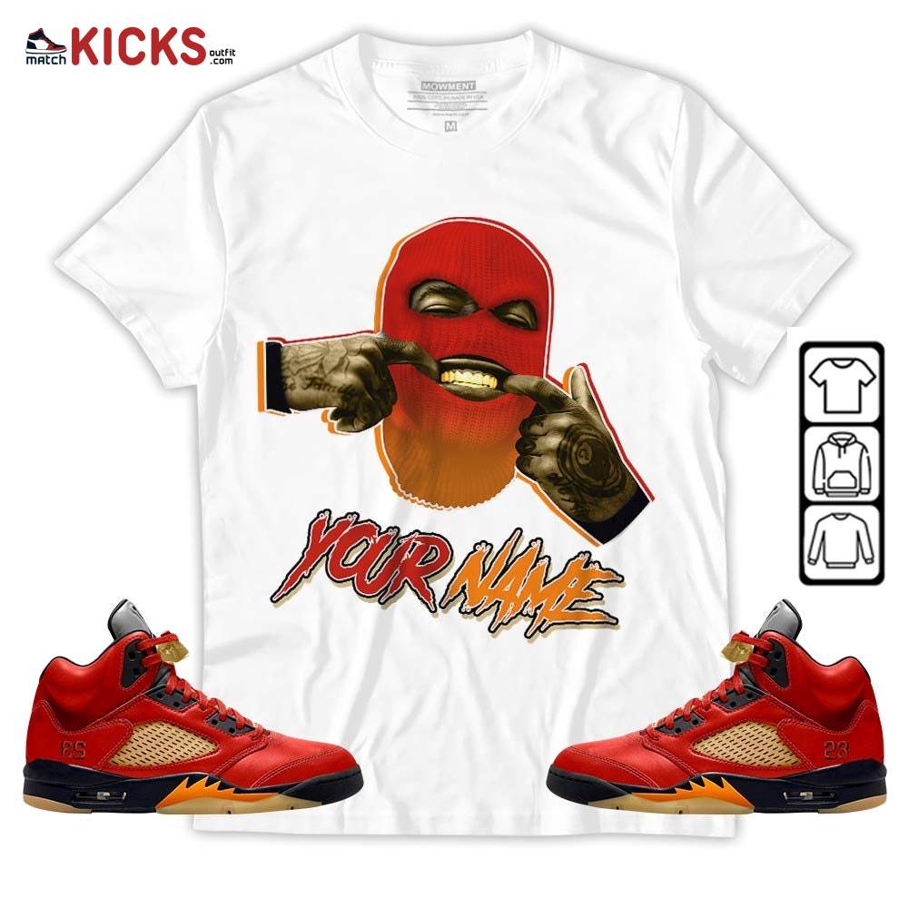 Bad Boy Custom Sneaker Shirt Match 5 Dunk On Mars, Jordan 5 Mars For Her MKO T-Shirt