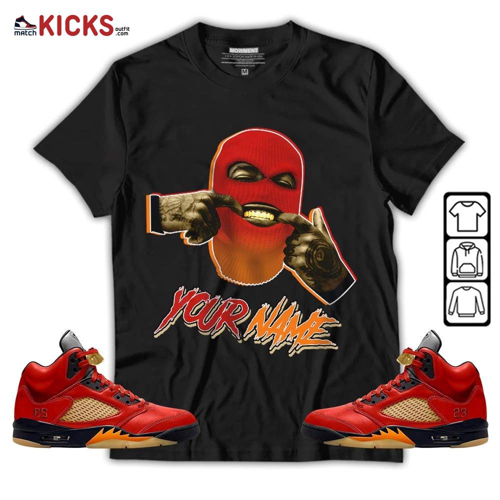 Bad Boy Custom Sneaker Shirt Match 5 Dunk On Mars, Jordan 5 Mars For Her MKO T-Shirt Bad Boy Custom Sneaker Shirt Match 5 Dunk On Mars, Jordan 5 Mars For Her MKO T-Shirt