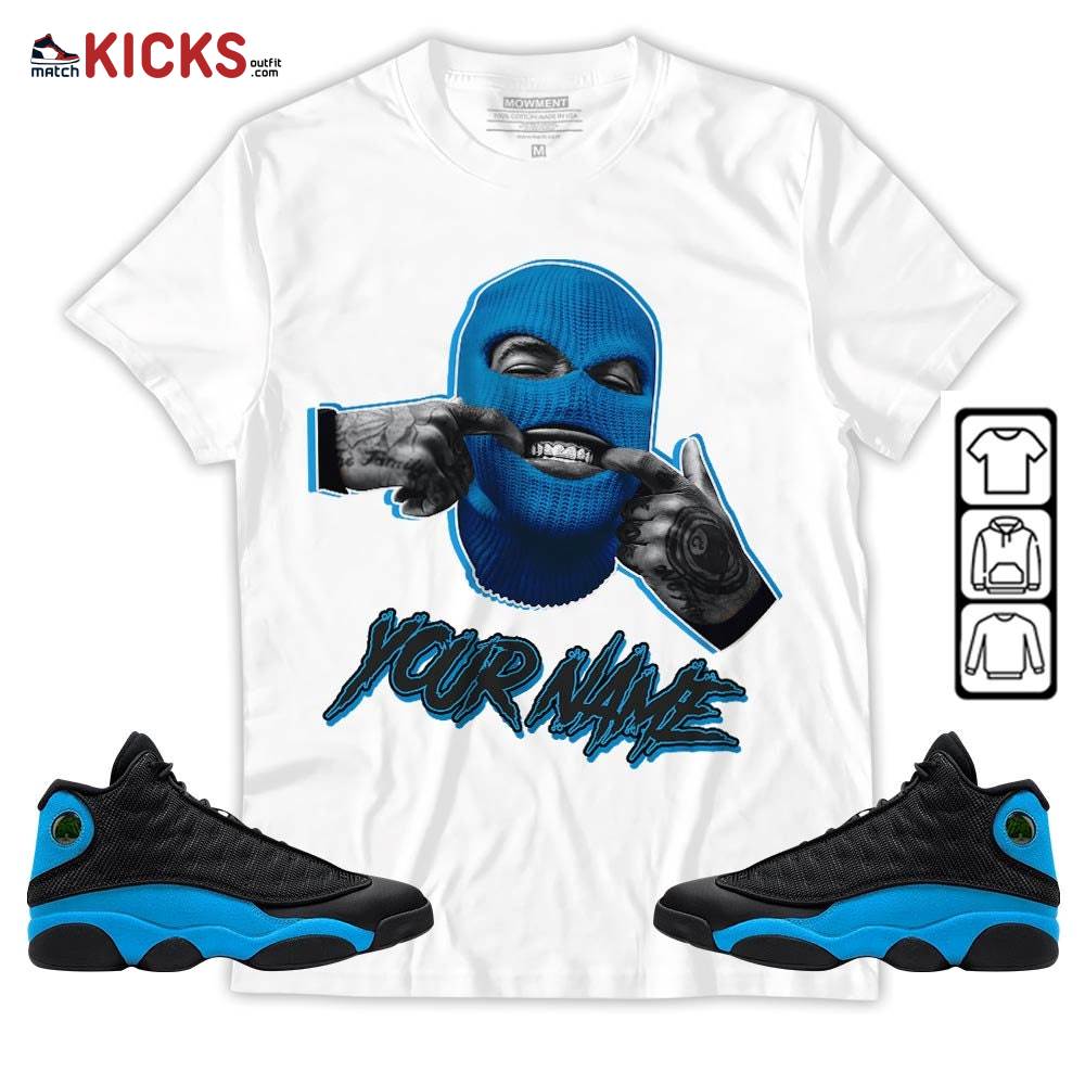 Bad Boy Custom Sneaker Shirt Match Black University Blue 13s, Jordan 13 Black University Blue 2022 MKO T-Shirt