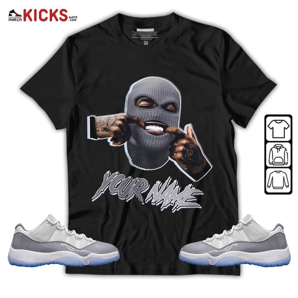 Bad Boy Custom Sneaker Shirt Match Cement Grey 11s, Jordan 11 Low Cement Grey MKO T-Shirt