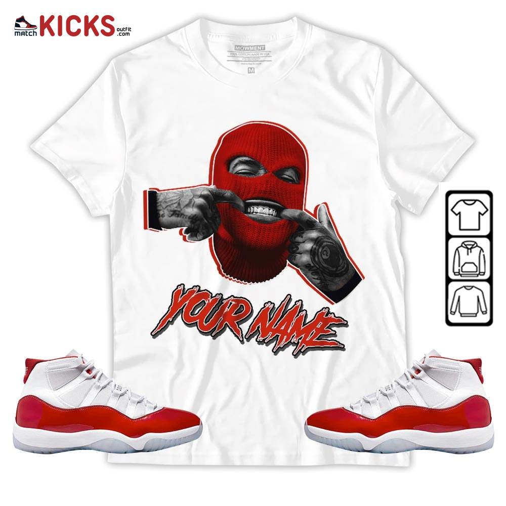 Bad Boy Custom Sneaker Shirt Match Cherry 11s, Jordan 11 Retro Cherry MKO Sweatshirt