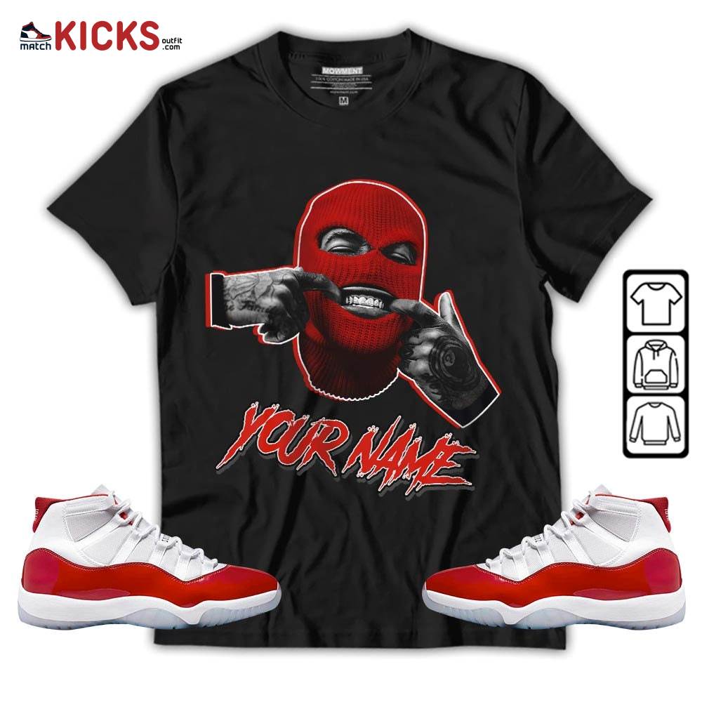 Bad Boy Custom Sneaker Shirt Match Cherry 11s, Jordan 11 Retro Cherry MKO T-Shirt