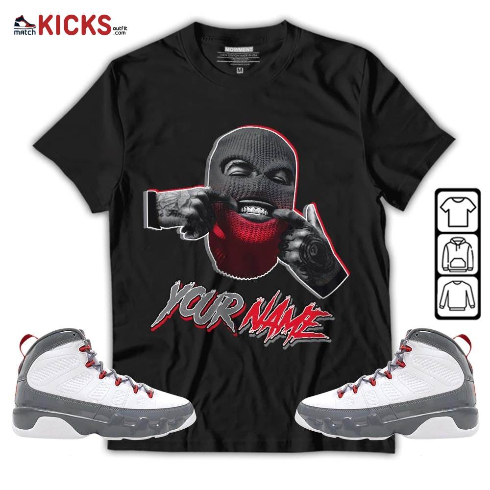 Bad Boy Custom Sneaker Shirt Match Fire Red 9s, Jordan 9 Retro Fire Red MKO T-Shirt