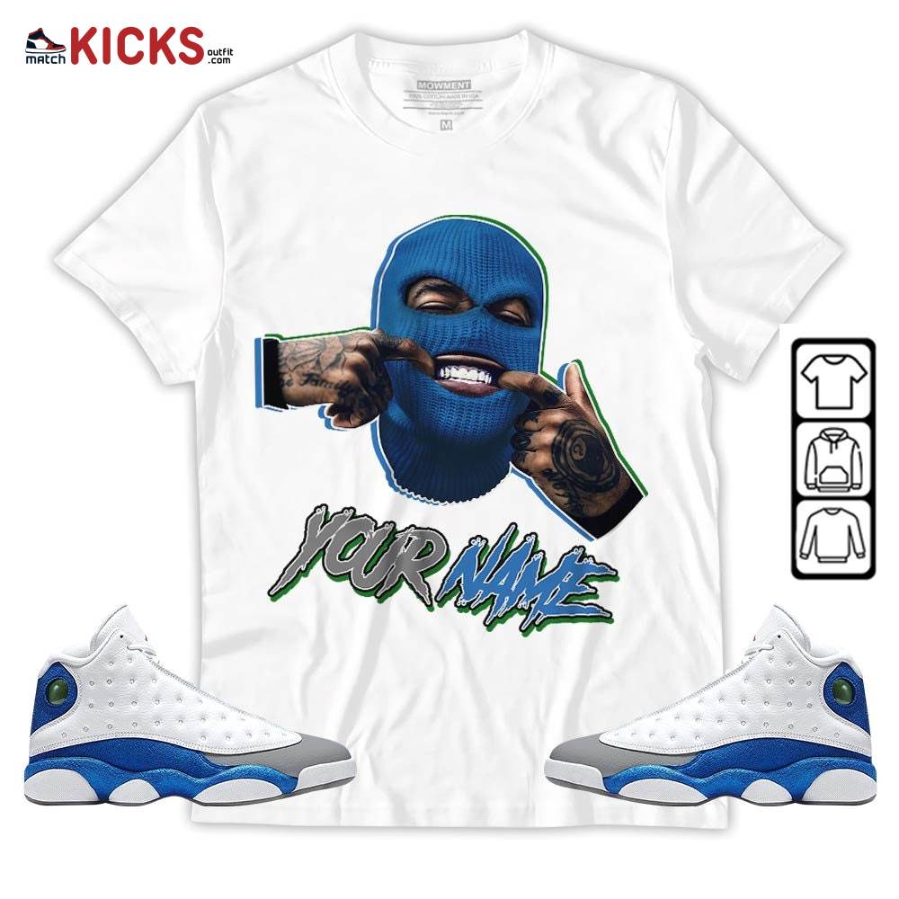 Bad Boy Custom Sneaker Shirt Match French Blue 13s, Jordan 13 French Blue MKO Sweatshirt