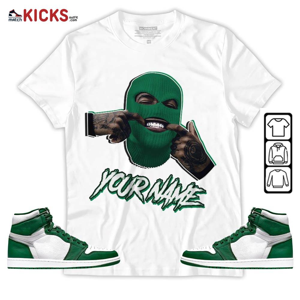 Bad Boy Custom Sneaker Shirt Match High Gorge Green 1s, Jordan 1 Retro High Gorge Green MKO Sweatshirt