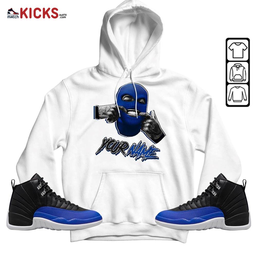 Bad Boy Custom Sneaker Shirt Match Hyper Royal 12s, Jordan 12 Hyper Royal MKO Hoodie