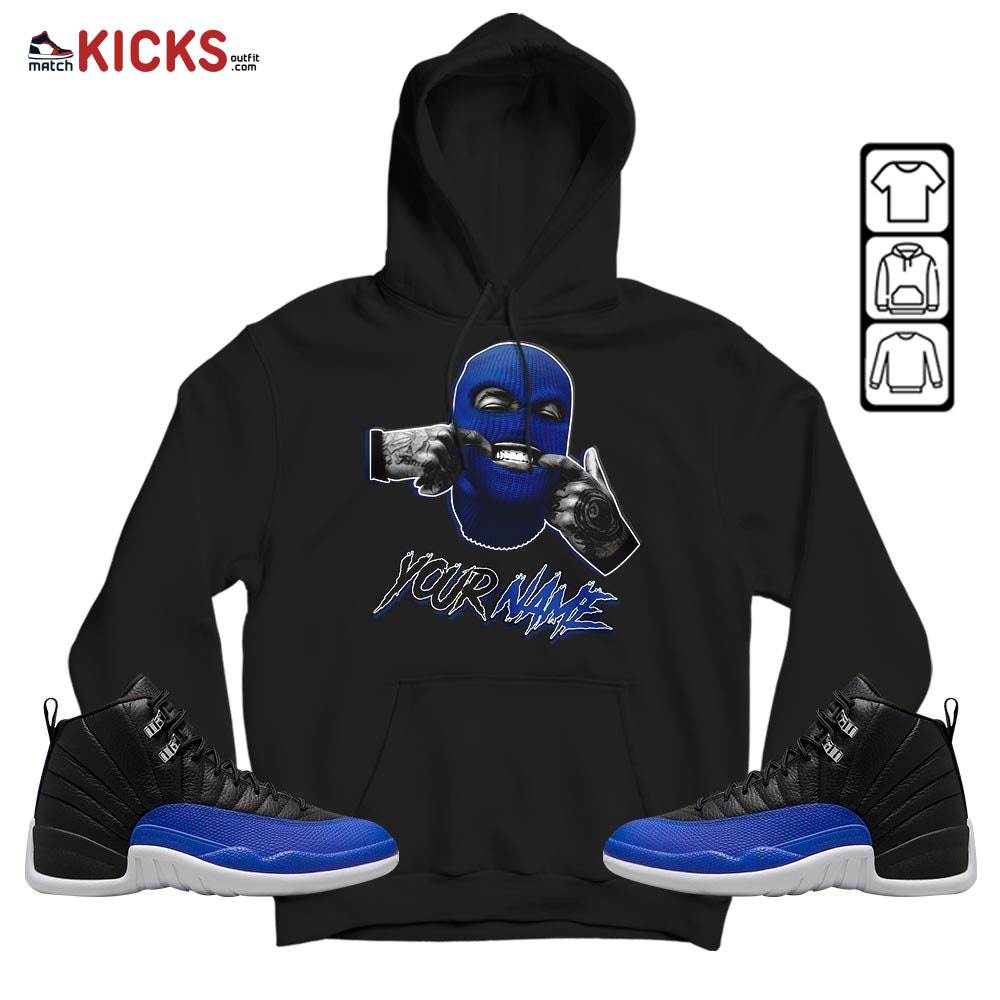 Bad Boy Custom Sneaker Shirt Match Hyper Royal 12s, Jordan 12 Hyper Royal MKO Hoodie