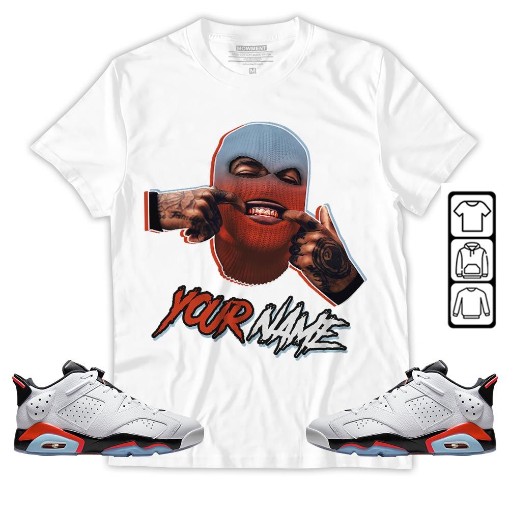 Bad Boy Custom Sneaker Shirt Match Low Infrared 6s, Jordan 6 Low Infrared MKO T-Shirt
