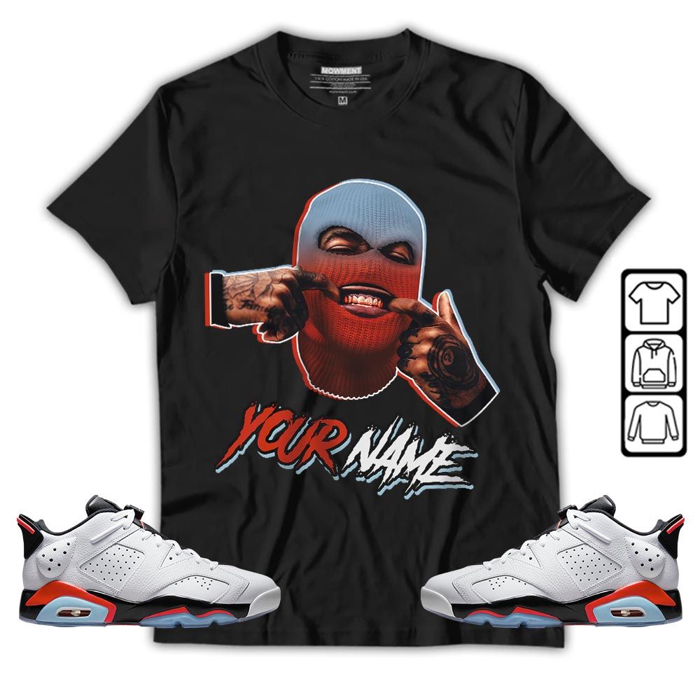 Bad Boy Custom Sneaker Shirt Match Low Infrared 6s, Jordan 6 Low Infrared MKO T-Shirt