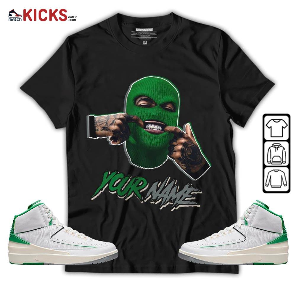 Bad Boy Custom Sneaker Shirt Match Lucky Green 2s, Jordan 2 Lucky Green MKO T-Shirt