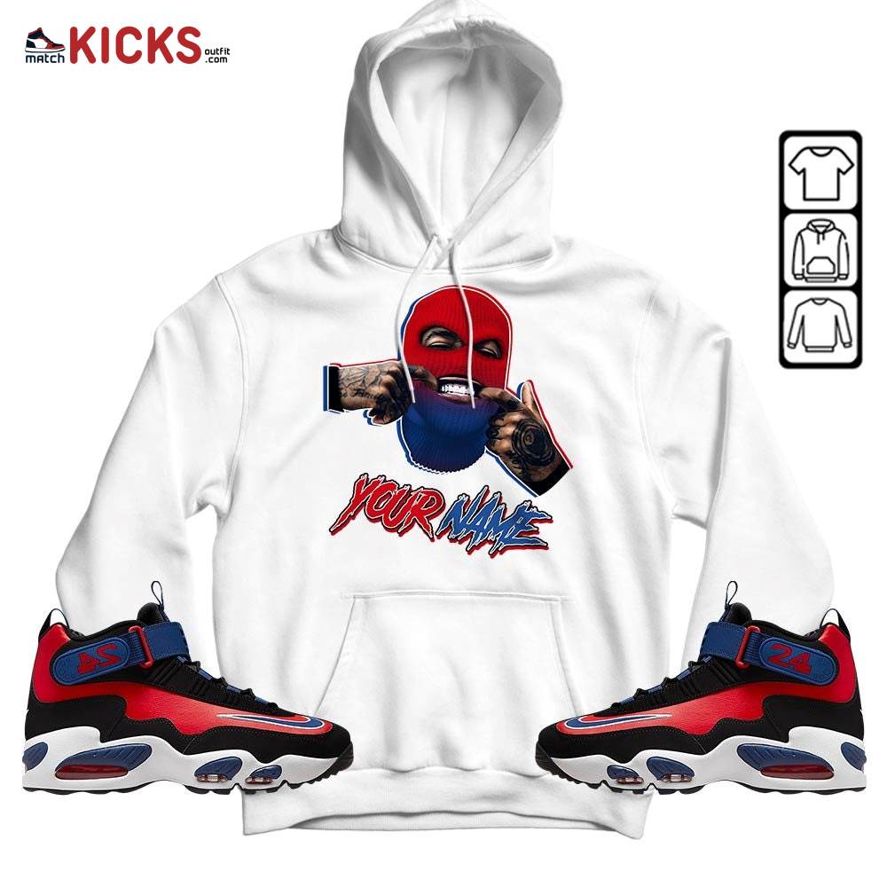 Bad Boy Custom Sneaker Shirt Match Max 1 Navy Red Black, Air Griffey Max 1 Black Red Navy Blue MKO Hoodie