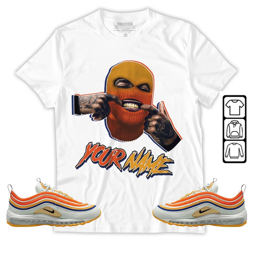 Bad Boy Custom Sneaker Shirt Match Max 97 Frank Rudy, Air Max 97 SE Air Pressure MKO Sweatshirt