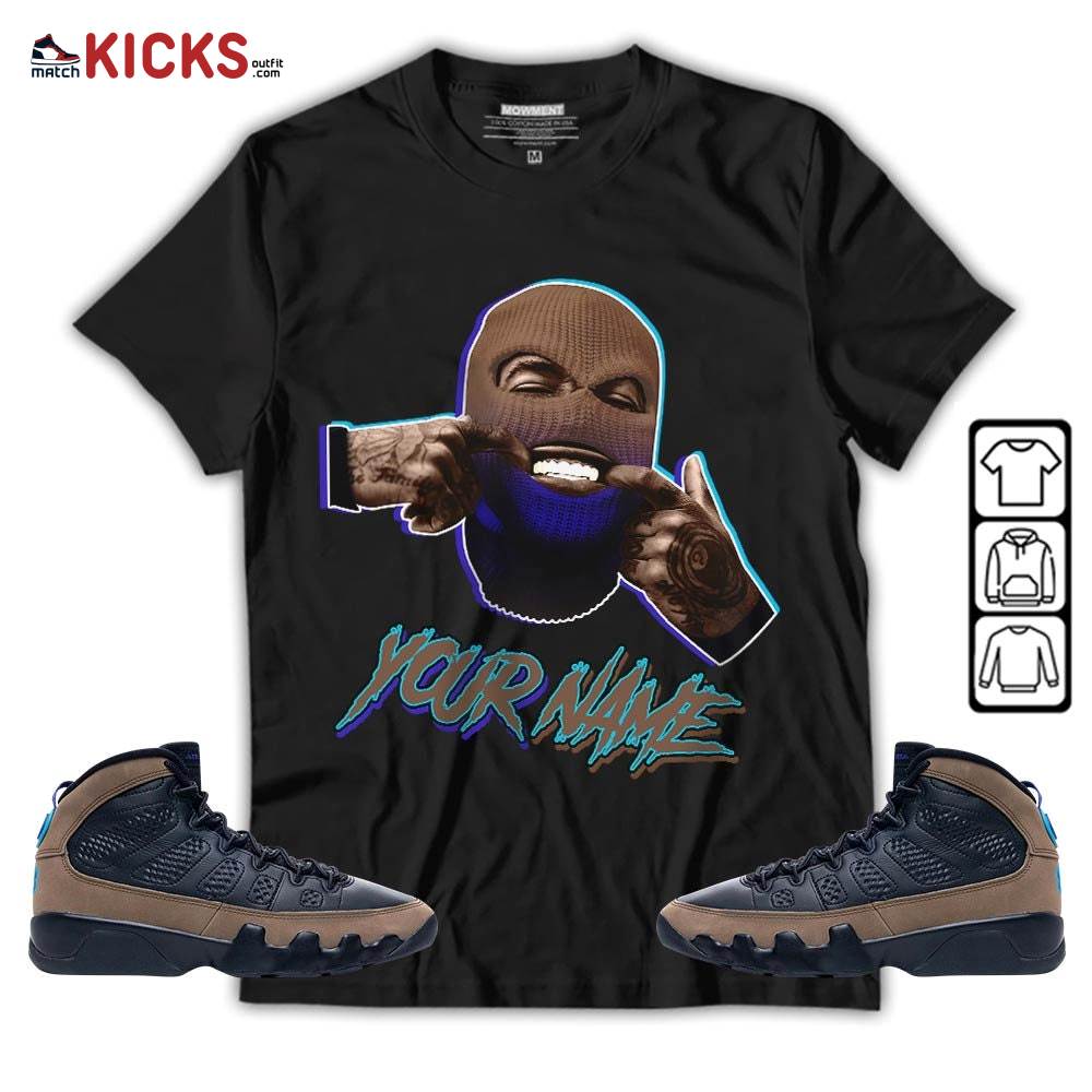 Bad Boy Custom Sneaker Shirt Match Olive Concord 9s, Jordan 9 Olive Concord MKO T-Shirt