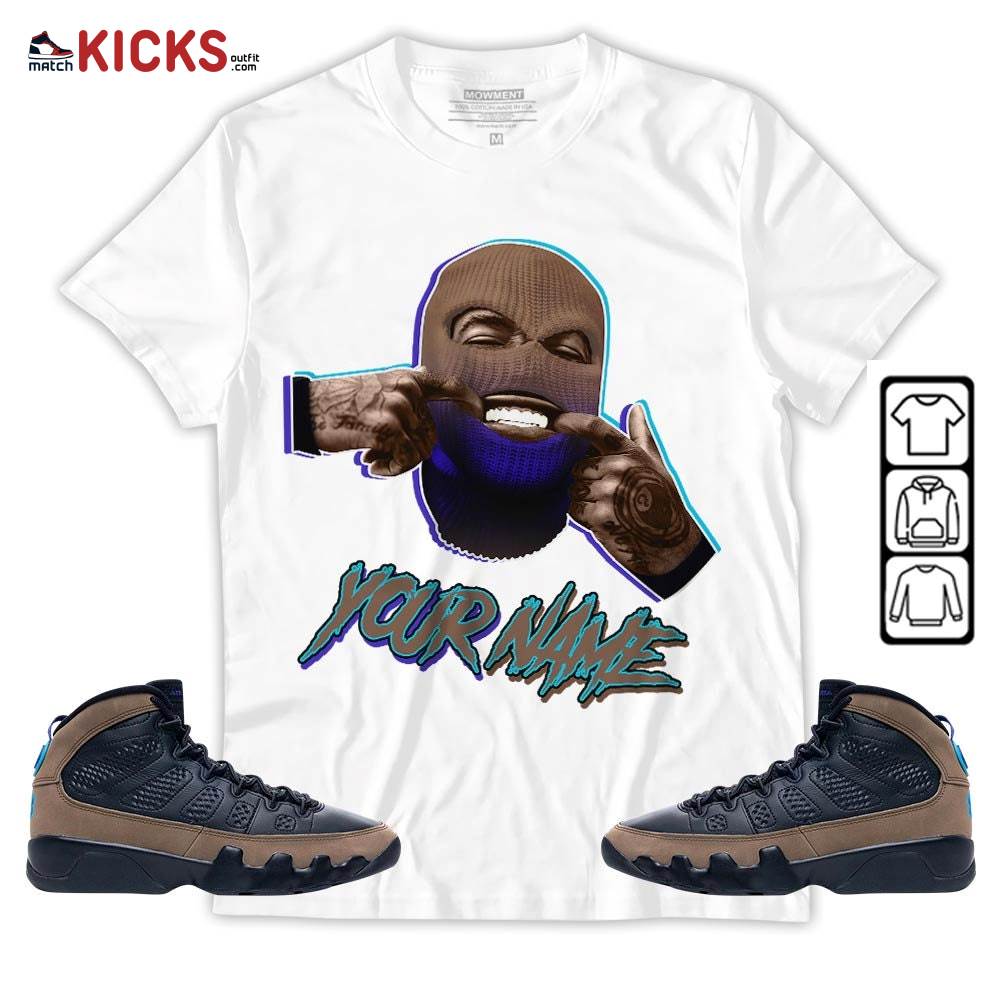 Bad Boy Custom Sneaker Shirt Match Olive Concord 9s, Jordan 9 Olive Concord MKO T-Shirt