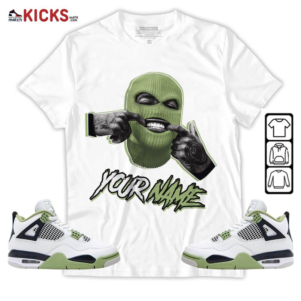 Bad Boy Custom Sneaker Shirt Match Retro Oil Green 4s, Jordan 4 Oil Green MKO Hoodie