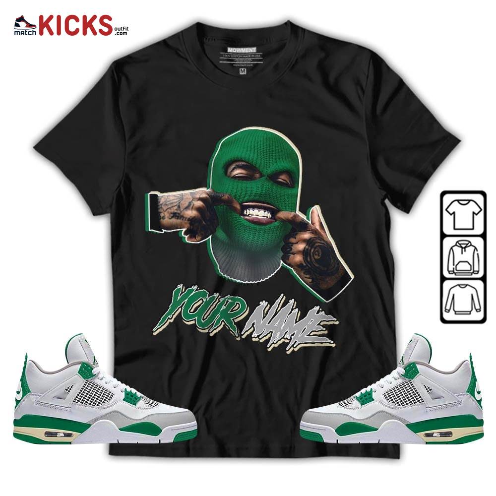 Bad Boy Custom Sneaker Shirt Match Retro Pine Green 4s, Jordan 4 Pine Green MKO T-Shirt