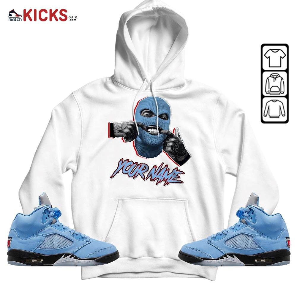Bad Boy Custom Sneaker Shirt Match Retro University Blue 5s, Jordan 5 University Blue MKO Hoodie Bad Boy Custom Sneaker Shirt Match Retro University Blue 5s, Jordan 5 University Blue MKO Hoodie