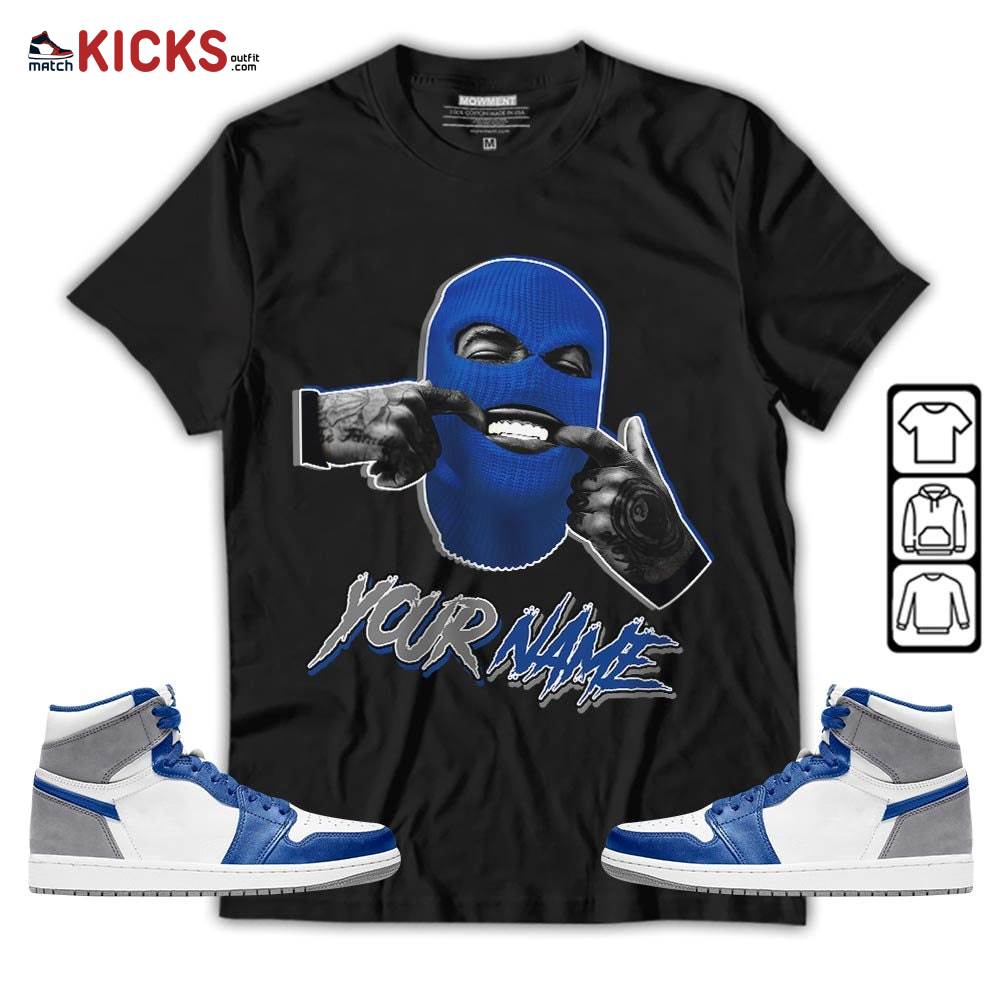 Bad Boy Custom Sneaker Shirt Match True Blue 1s, Jordan 1 High OG True Blue MKO T-Shirt