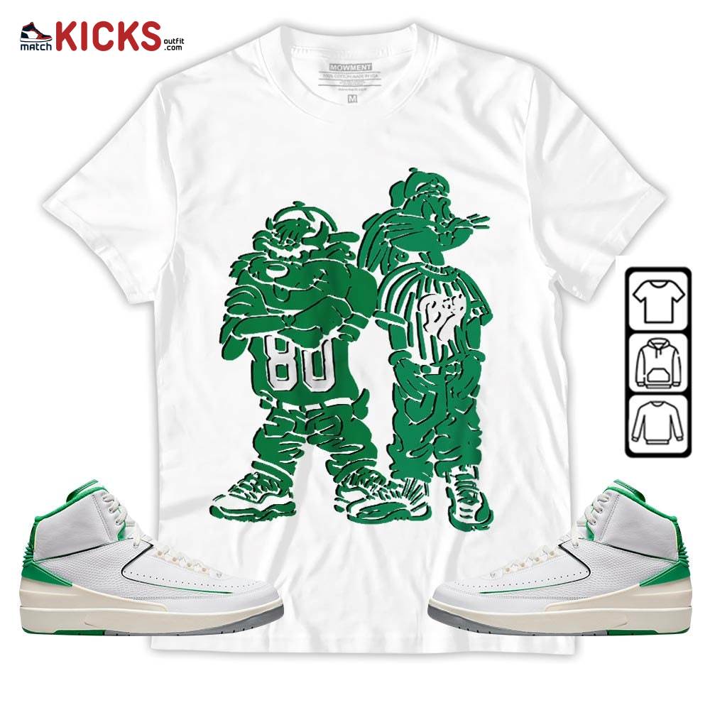 Bad Boy Hiphop 90s Sneaker Shirt Match Lucky Green 2s, Jordan 2 Lucky Green MKO T-Shirt