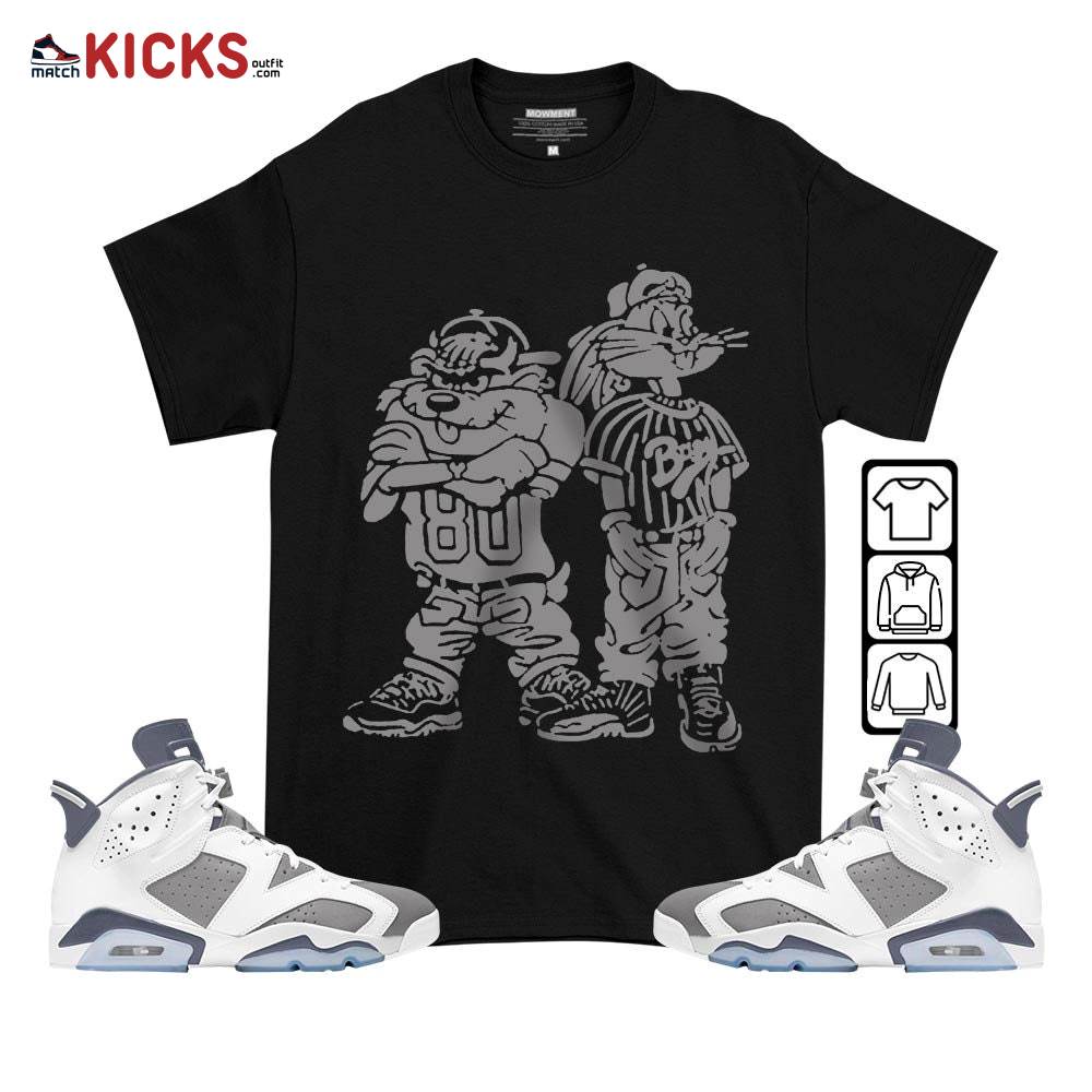 Bad Boy Hiphop 90s Sneaker Shirt Match Retro Cool Grey 6s, Jordan 6 Cool Grey MKO T-Shirt