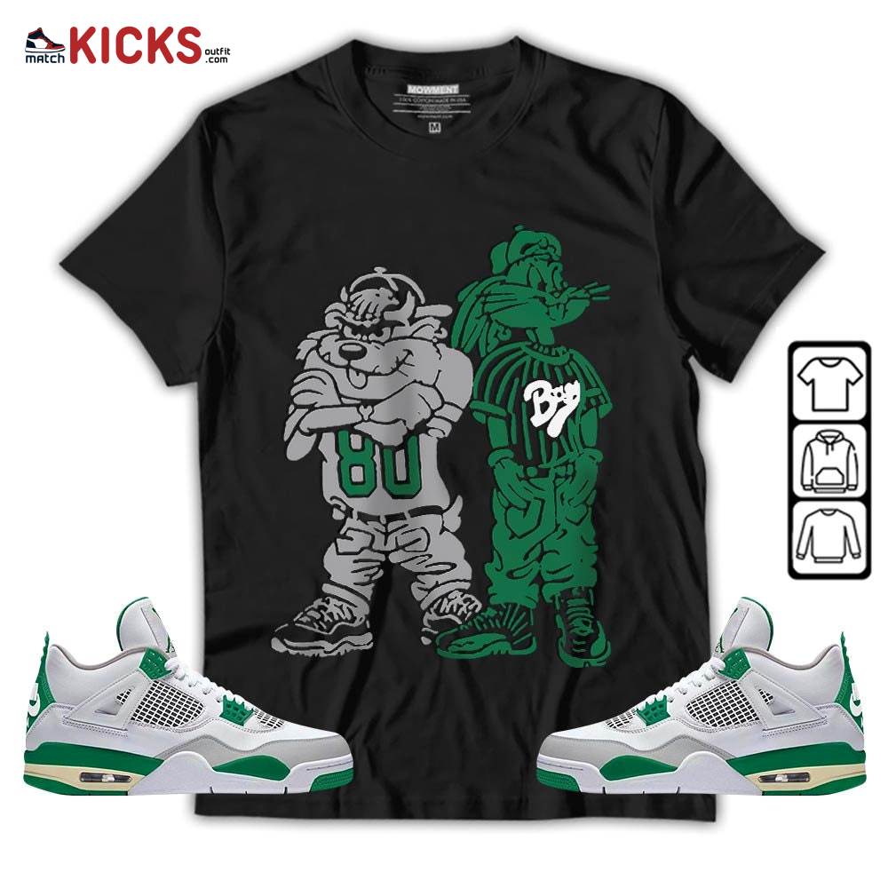 Bad Boy Hiphop 90s Sneaker Shirt Match Retro Pine Green 4s, Jordan 4 Pine Green MKO Sweatshirt