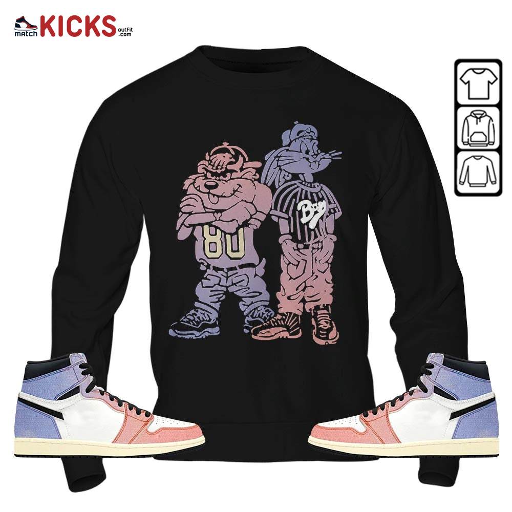 Bad Boy Hiphop 90s Sneaker Shirt Match Retro Skyline 1s, Jordan 1 High OG Skyline MKO Sweatshirt Bad Boy Hiphop 90s Sneaker Shirt Match Retro Skyline 1s, Jordan 1 High OG Skyline MKO Sweatshirt
