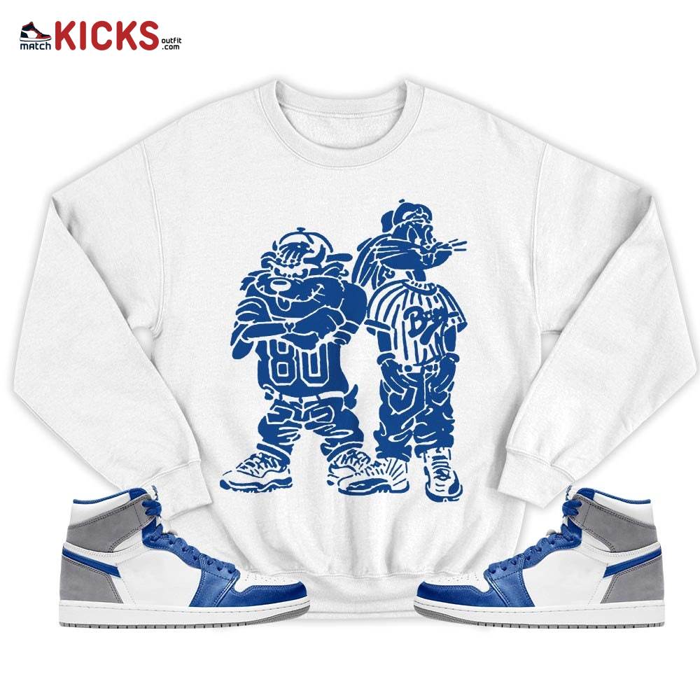 Bad Boy Hiphop 90s Sneaker Shirt Match True Blue 1s, Jordan 1 High OG True Blue MKO T-Shirt Bad Boy Hiphop 90s Sneaker Shirt Match True Blue 1s, Jordan 1 High OG True Blue MKO T-Shirt