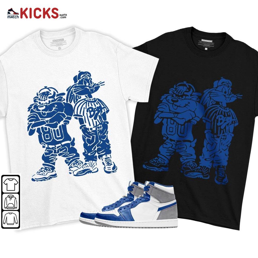 Bad Boy Hiphop 90s Sneaker Shirt Match True Blue 1s, Jordan 1 High OG True Blue MKO T-Shirt Bad Boy Hiphop 90s Sneaker Shirt Match True Blue 1s, Jordan 1 High OG True Blue MKO T-Shirt