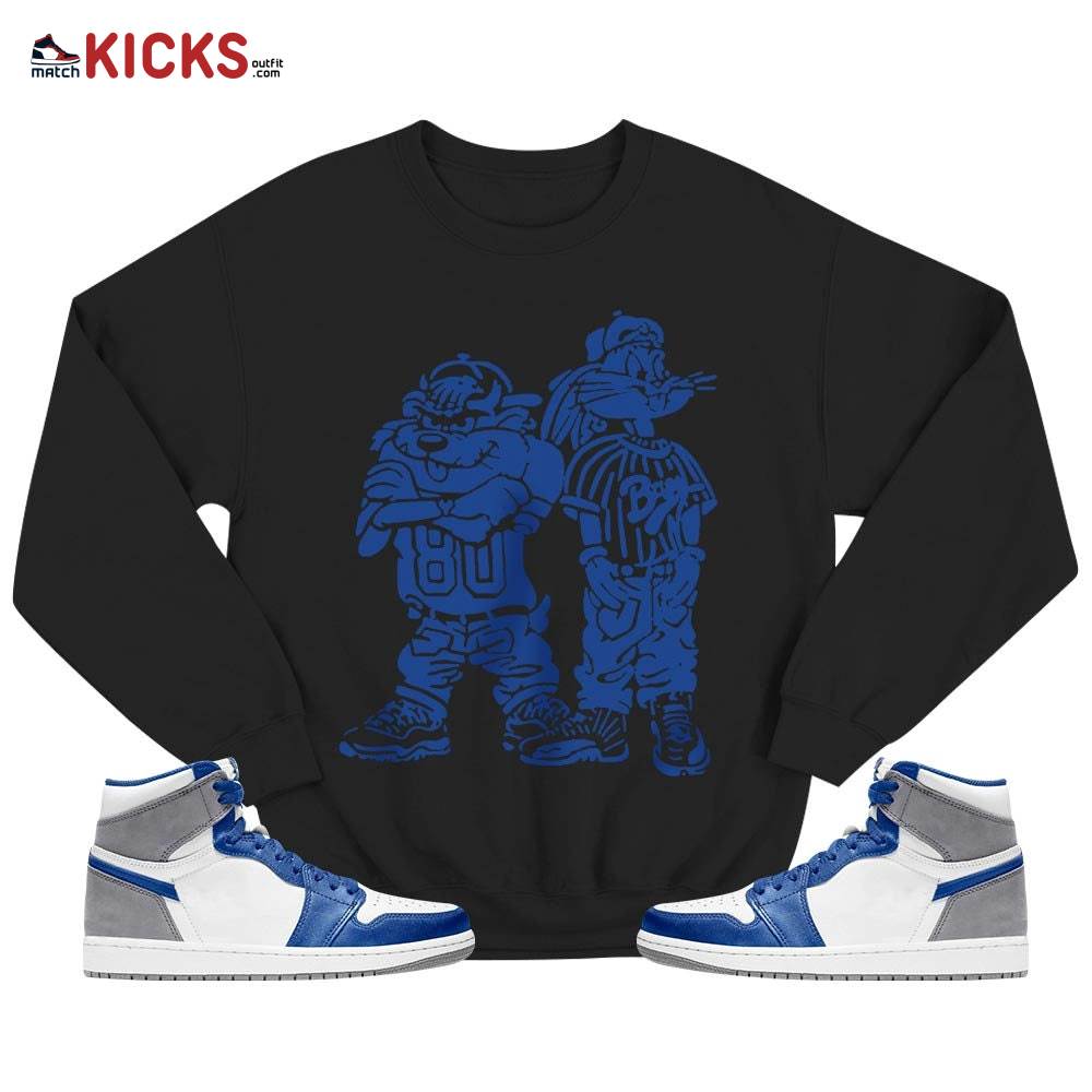 Bad Boy Hiphop 90s Sneaker Shirt Match True Blue 1s, Jordan 1 High OG True Blue MKO T-Shirt Bad Boy Hiphop 90s Sneaker Shirt Match True Blue 1s, Jordan 1 High OG True Blue MKO T-Shirt