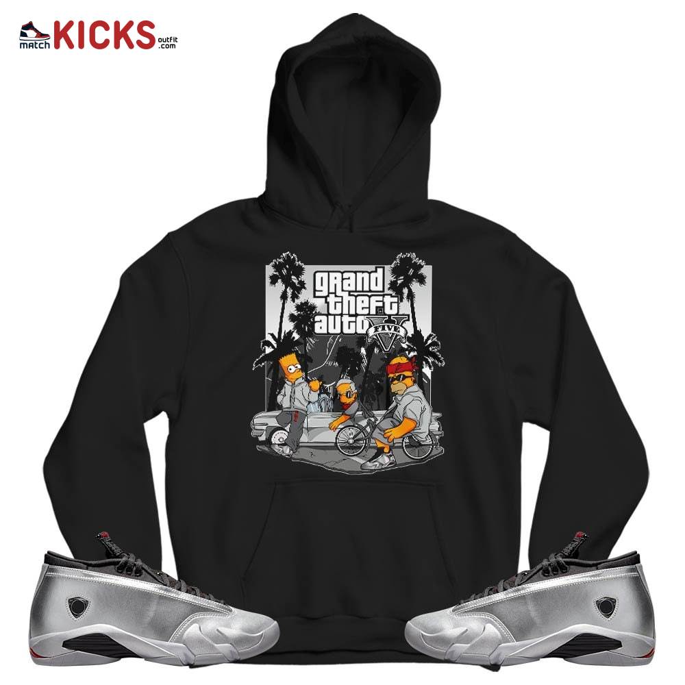 Bart Chicano Sneaker Shirt Match 14 Low Metallic Silver, Jordan 14 Metallic Silver MKO T-Shirt Bart Chicano Sneaker Shirt Match 14 Low Metallic Silver, Jordan 14 Metallic Silver MKO T-Shirt