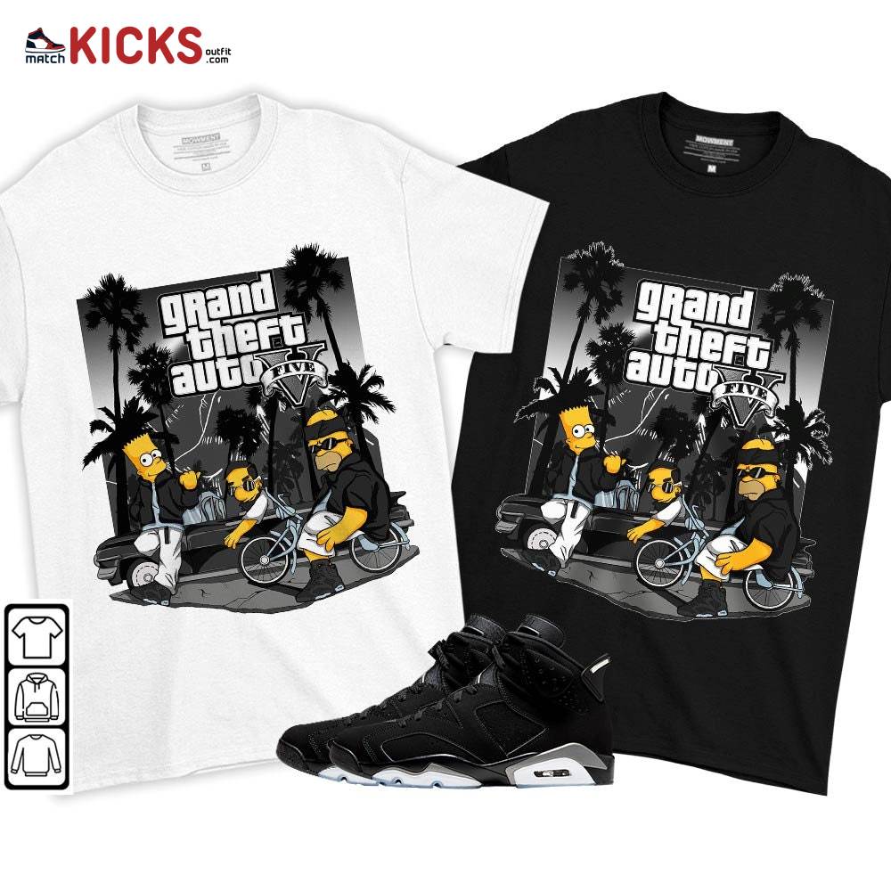 Bart Chicano Sneaker Shirt Match Black Chrome 6s, Jordan 6 Black Chrome MKO T-Shirt Bart Chicano Sneaker Shirt Match Black Chrome 6s, Jordan 6 Black Chrome MKO T-Shirt