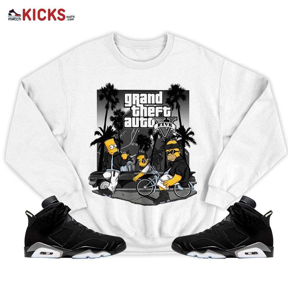 Bart Chicano Sneaker Shirt Match Black Chrome 6s, Jordan 6 Black Chrome MKO T-Shirt Bart Chicano Sneaker Shirt Match Black Chrome 6s, Jordan 6 Black Chrome MKO T-Shirt
