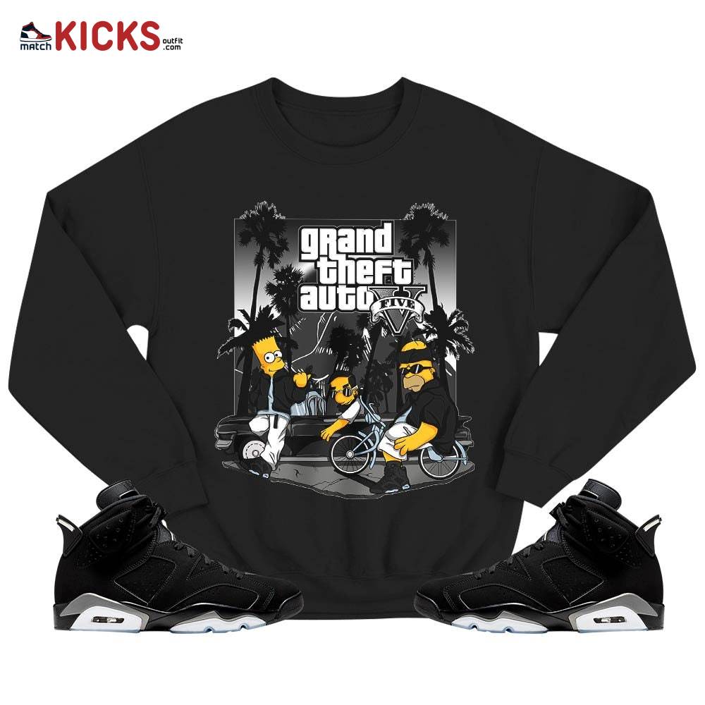Bart Chicano Sneaker Shirt Match Black Chrome 6s, Jordan 6 Black Chrome MKO T-Shirt Bart Chicano Sneaker Shirt Match Black Chrome 6s, Jordan 6 Black Chrome MKO T-Shirt