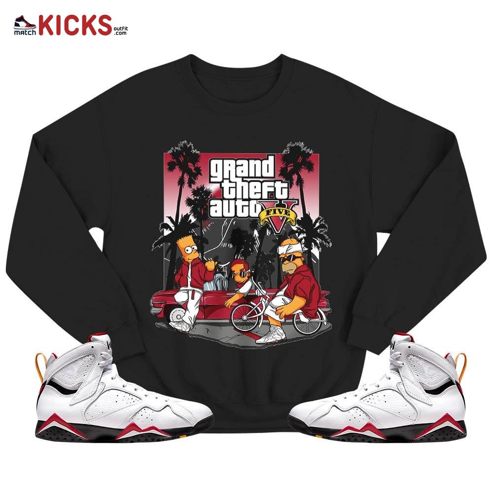 Bart Chicano Sneaker Shirt Match Cardinal 7s, Jordan 7 Retro Cardinal MKO T-Shirt Bart Chicano Sneaker Shirt Match Cardinal 7s, Jordan 7 Retro Cardinal MKO T-Shirt