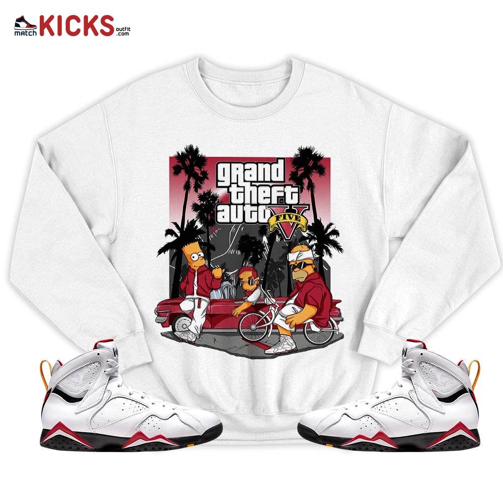 Bart Chicano Sneaker Shirt Match Cardinal 7s, Jordan 7 Retro Cardinal MKO T-Shirt Bart Chicano Sneaker Shirt Match Cardinal 7s, Jordan 7 Retro Cardinal MKO T-Shirt