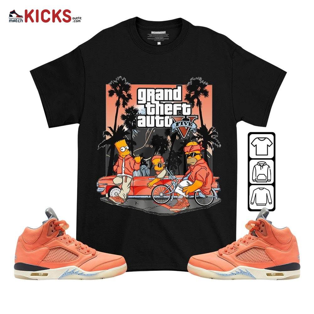 Bart Chicano Sneaker Shirt Match Crimson Bliss 5s, Jordan 5 DJ Khaled Crimson Bliss MKO T-Shirt