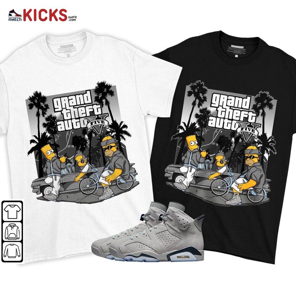 Bart Chicano Sneaker Shirt Match Georgetown 6s, Jordan 6 Retro Georgetown MKO T-Shirt