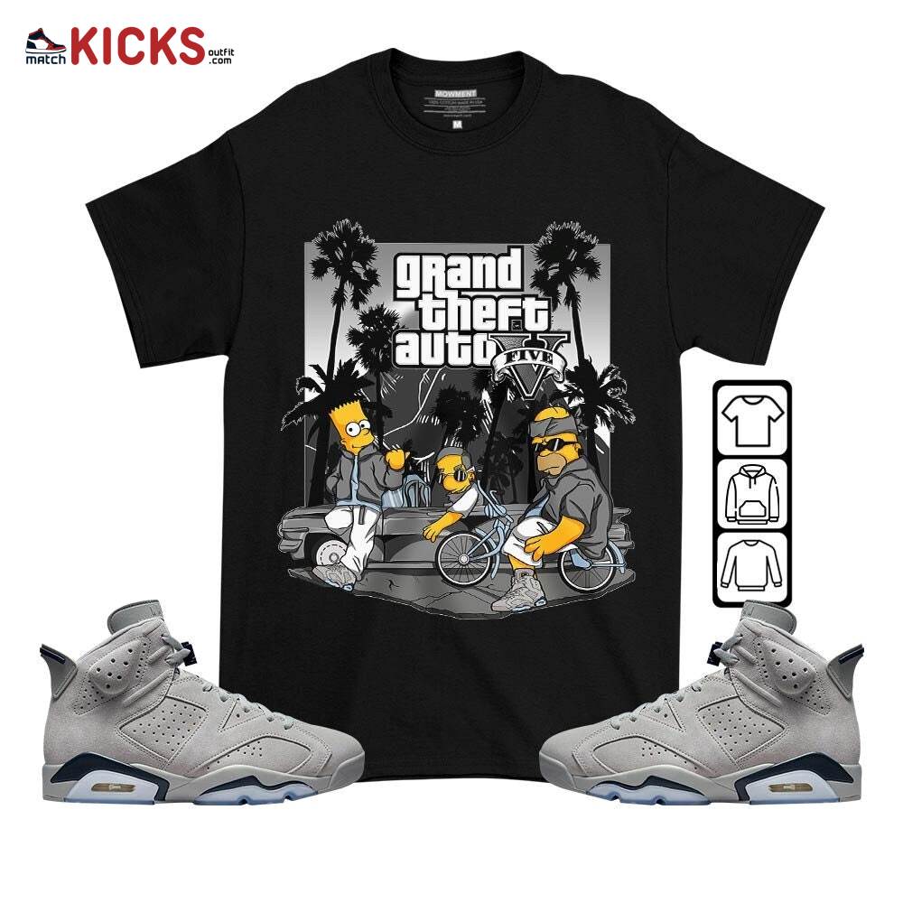 Bart Chicano Sneaker Shirt Match Georgetown 6s, Jordan 6 Retro Georgetown MKO T-Shirt