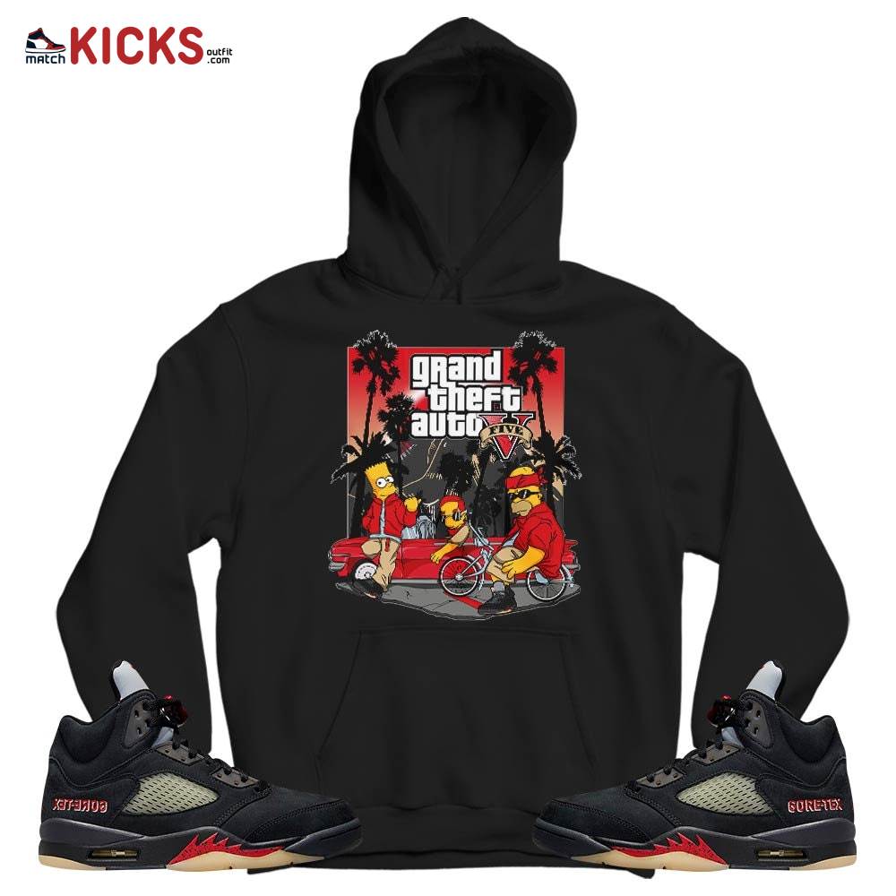 Bart Chicano Sneaker Shirt Match Gore-Tex 5s, Jordan 5 GORE-TEX Off Noir MKO T-Shirt Bart Chicano Sneaker Shirt Match Gore-Tex 5s, Jordan 5 GORE-TEX Off Noir MKO T-Shirt