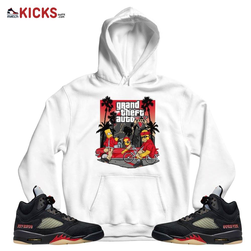 Bart Chicano Sneaker Shirt Match Gore-Tex 5s, Jordan 5 GORE-TEX Off Noir MKO T-Shirt Bart Chicano Sneaker Shirt Match Gore-Tex 5s, Jordan 5 GORE-TEX Off Noir MKO T-Shirt